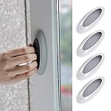 Woeoe 4PCS Self-Stick Window Handle Grey Wardrobe Stick on Pull Auxiliary Self Adhesive Drawer Knobs...