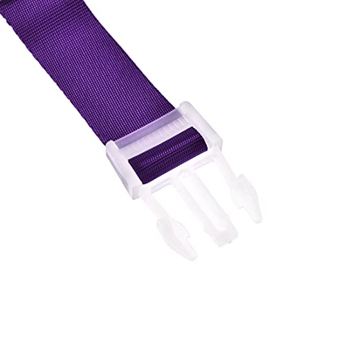 Image of uxcell Add a Bag Luggage Strap, Adjustable Suitcase Connect Belt with Buckle, Nylon Travel Packing Accessory 300x25mm, Purple