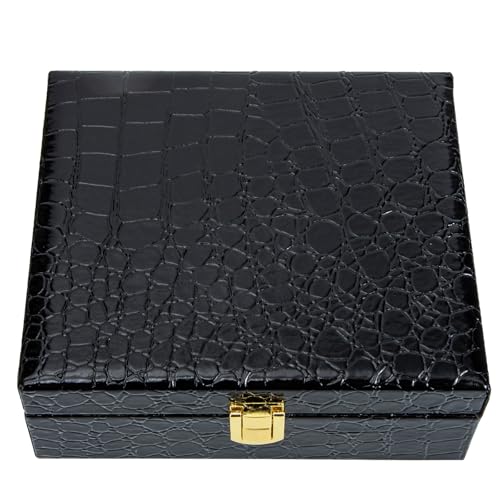 Caja de cigarros humidificador elegante de madera con tapa abatible portátil
