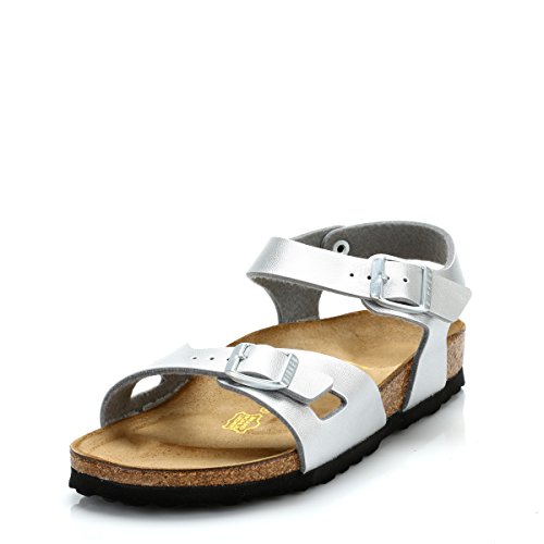 Birkenstock Rio, Sandales Fille, Argent, 30 EU