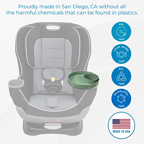 My Travel Tray Usa Moss Green - A Cup Holder Travel Tray For Car Seats, Enjoyed By Toddlers, Kids And Adults! #TOP1