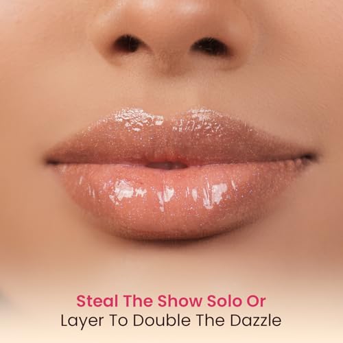 Image of Swiss Beauty Moist Heist Shimmer Lip Oil | Luminous Shine | Hydrating | Lightweight | Shade- 2. Pink Flicker, 4.8g