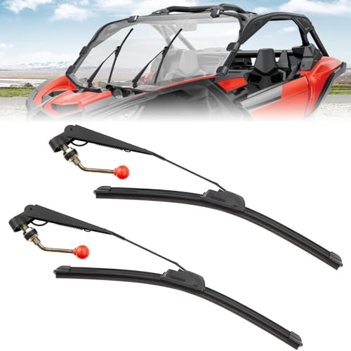 Essuie-glace manuel UTV KEMIMOTO pare-brise verre Defender Pro et chariot de golf