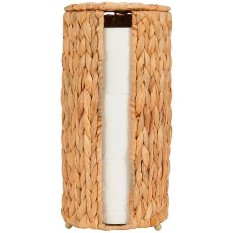 FairyHaus Wicker Toilet Paper Basket Cover