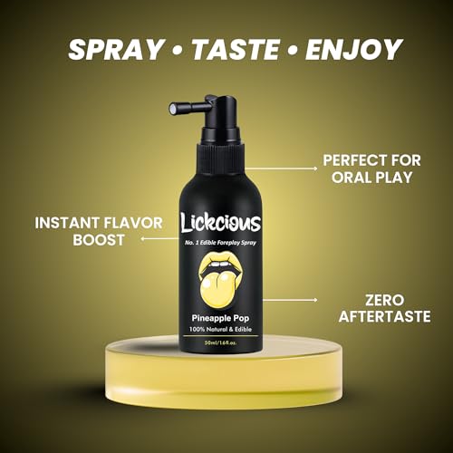 Image of Pineapple Pop Oral Spray for Couples | Edible Water-Based Flavoured Spray | 100% Vegan, Dermatologically & Clinically Tested | Made in India | 50 ml