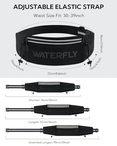 WATERFLY Running Belt with Bib Clip