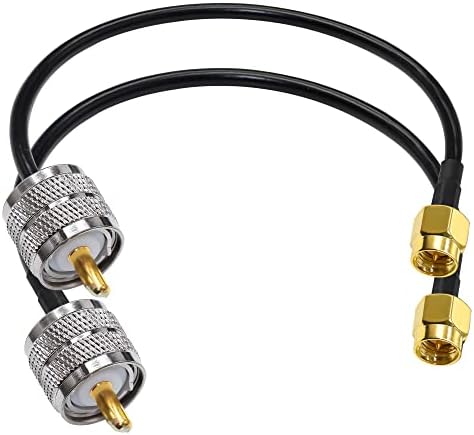 TUOLNK SMA to UHF Extension Cable RG58 3.3ft(1M) SMA Male to SO239 PL259 WiFi Antenna Pigtail Cable PL-259 RF Coax Assembly Cable for CB Radio Ham Radio