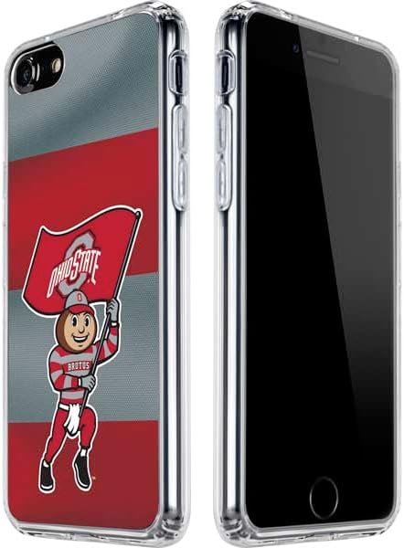 Skinit Clear Phone Case Compatible with iPhone SE (2nd & 3rd Gen) - Officially Licensed Ohio State University The Ohio State Buckeyes Design