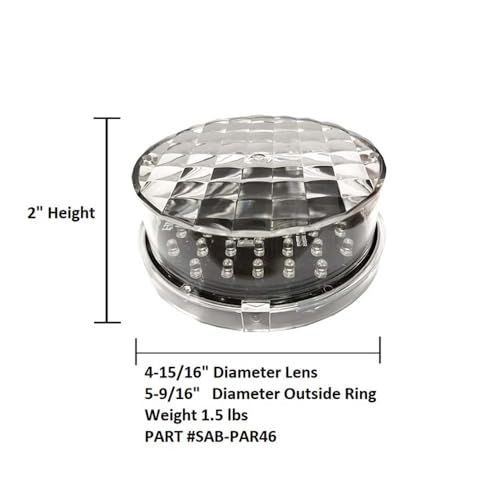 Traffic Safety Warehouse Lâmpada de substituição Arrow Board (PAR46), lente acrílica integrada, fáci