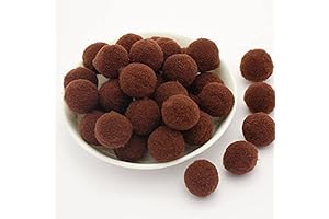 YYCRAFT Brown Pompoms for Crafts: Soft Touch, Vibrant Color