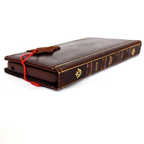 Genuine Vintage Leather Case For Samsung Galaxy Note 5 Book Wallet Bible Cover Handmade Retro Luxury Brown Cards Slots Slim N920T N920A N920 Daviscase #TOP3