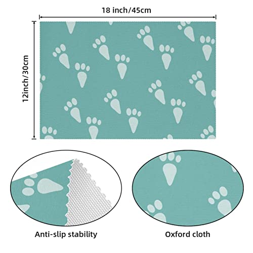 Sets de table de qualité supérieure en tissu Oxford à motif - 5