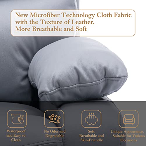 Laidbksit Small Recliner For Small Spaces Made Of Microfiber Technology Cloth.features A Thickened Backrest.recliner For Bedroom And Living Room. Multifunctional Adjustable Recliner.-Qh #TOP3