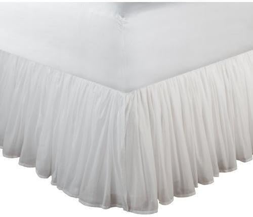 White Voile Fuller Platform Valance in Many patterns - Velcro detachable