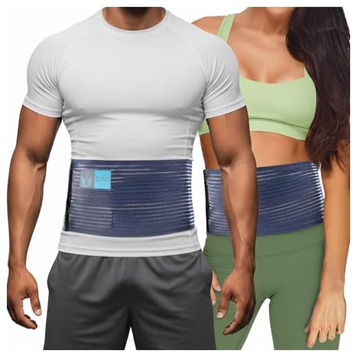 Everyday Medical Cinturón para Hernia Umbilical I Faja para Hernia Abdominal, Ayuda a Aliviar el Dolor I Banda Elástica para Hernia Incisional, Ventral, Epigástrica para Hombre y Mujer - L/XL
