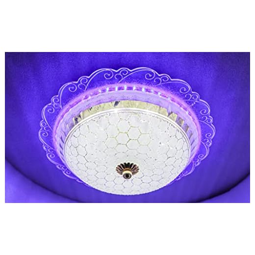 swanart 12 Watts LED Chandelier Light, Multicolour, Round