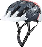 Cairn Prism XTR II Casque Mixte, 80 Gris/Corail Fluo, S (52/55)