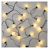 Cette belle guirlande lumineuse a un minimum de chaleur et ne surchauffe pas, il n'y a pas de risque d'incendie ou de risque de brûlure. Le produit est équipé d'un adaptateur sécurisé de 31 V avec prise européenne universelle (pour réseau 230 V)