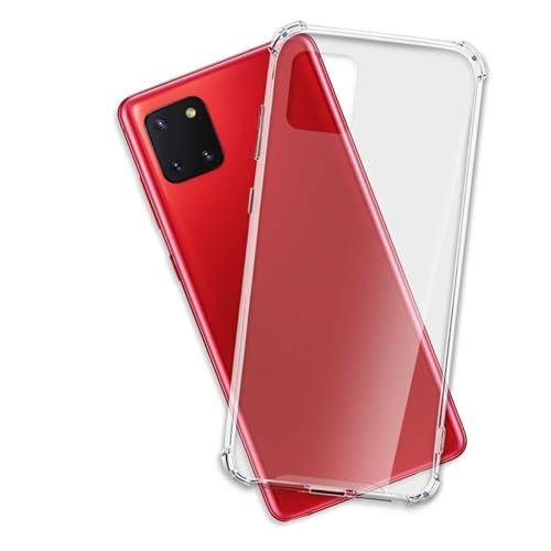 mtb more energy® Coque Crystal Armor pour Samsung Galaxy Note 10 Lite (SM-N770, 6.7'') - Couverture Rigide et Bords Souples - Coins renforcés - Étui Housse...