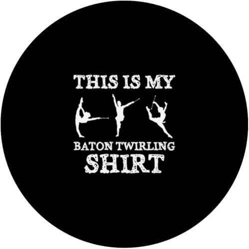 Miniatura 3 de This Is My Baton Twirling Camisa Twirler Majorettes PopSockets intercambiables PopGrip