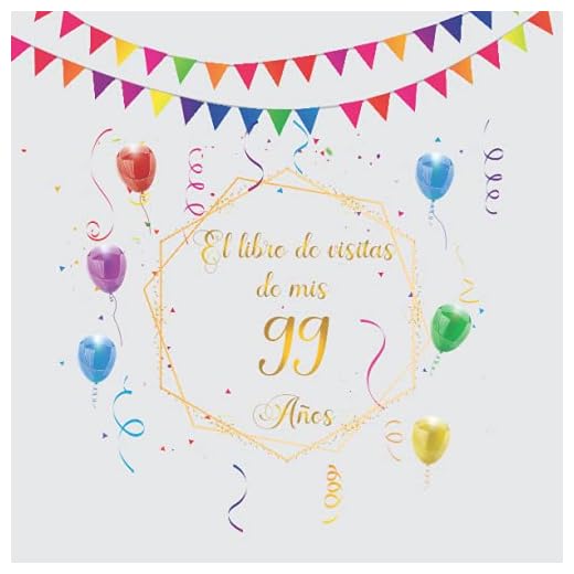 El libro de visitas de mis 99 años: Regalos originales y divertidos para hombre y mujer - 99 años - Libro de firmas para felicitaciones y fotos de los invitados.