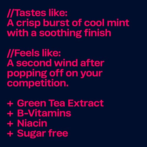 RESPAWN BY RAZER, 5 Gum, Recharge Chewing Gum Sugar-Free, Cool Mint, 10 Pack Bulk Box