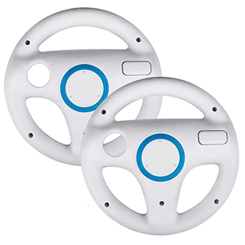 Runfon Gamepad -Lenkrad, Spiel Lenkrad Rennrennspiel Lenkradspiel Accessoire kompatibel mit Kart Wii 2pcs, Gamepad Grip Holder Cover
