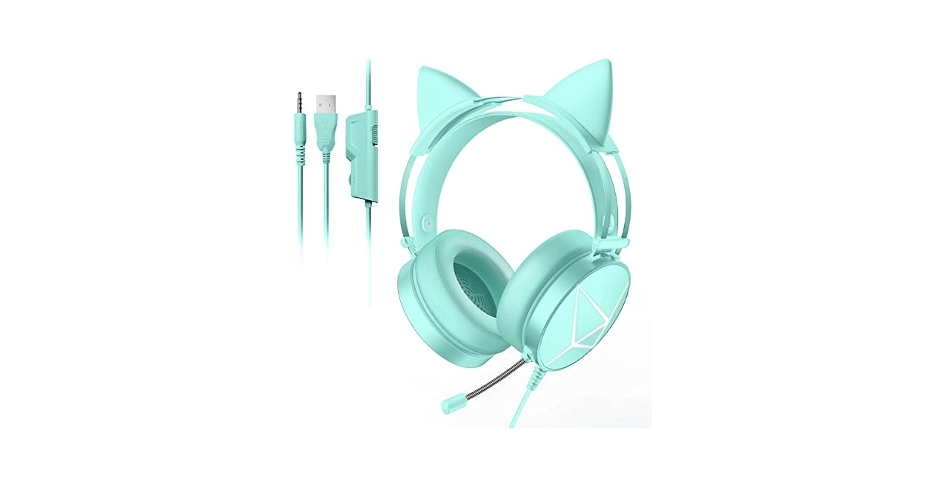 Amazon.co.jp: 猫耳 ゲーミングヘッドセット ノイズキャンセ