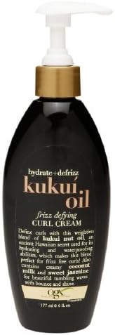 (OGX) Organix Kukui Oil Curl Cream 6oz (Frizz Defying) (2 Pack)