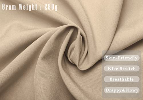 MISS MOLY Women's Wide Leg Pants Business Crop Palazo Dress Pants Capris Culotte Stretch Pull On Work Pants4