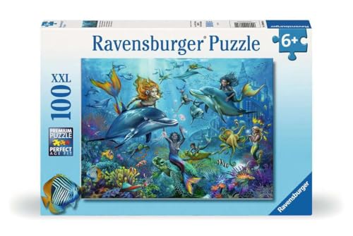 Ravensburger Puzzle pour Enfants - 12000864 Aventure sous l'eau - Puzzle XXL de 100 pièces pour Enfants à partir de 6 Ans