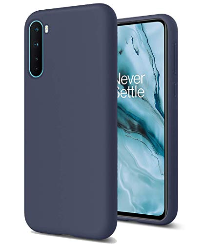 XunEda Liquid Silicone Soft Case Compatible with Oneplus Nord,Full Body Protection Shockproof Cover Case Drop Protection Case for Oneplus Nord Phone Cover (Navy)