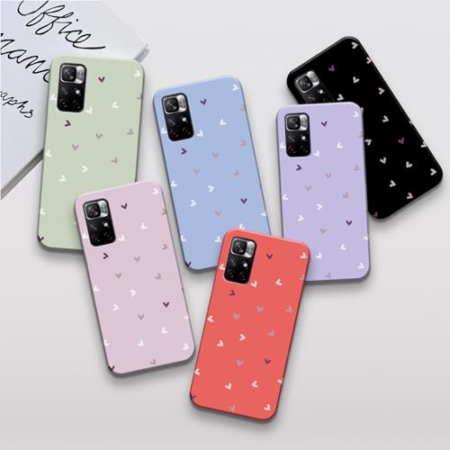 Image of COLORflow Back Cover Compatible with Redmi Note 11 5G / 11S 5G | Family of Hearts Color Customized Back Cover Compatible with Redmi Note 11 5G / 11S 5G