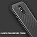 TJS Phone Case Compatible with LG Stylo 4 2018/Stylo 4 Plus/Q Stylus/Q Stylus Plus/Q Stylus Alpha, [Full Coverage Tempered Glass Screen Protector] Hybrid Shock Carbon Fiber TPU Inner Layer (Black)