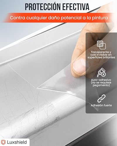 Película protectora de pintura para bicicleta Luxshield transparente 30x200cm 3