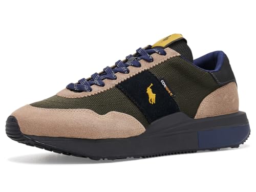 Image of POLO RALPH LAUREN Men's Train 89 Suede-Paneled Sneakers