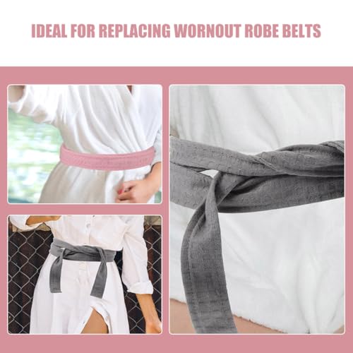 2PCS Robe Belt Replacement for Women Stylish Robe Tie Versatile Soft Belt for Hotel and Home Use Elegant and Design Convenient and Fashionable Replacement Straps3