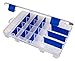 Flambeau Outdoors 4004 Fishing Tackle Box - Includes 15 Dividers, 20 Compartments, Clear Tackle Box Fishing Lure Organizer, Tuff Tainer Tackle Box with Zerust Anti-Rust Dividers