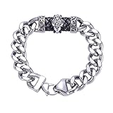 💎 Cuidado de las pulseras para hombres: para garantizar la longevidad de su pulsera, guárdela en un lugar oscuro, fresco y seco, como una bolsa o una caja hermética, y evite frotar los elementos chapados entre sí. También trate de evitar la exposición a productos de limpieza y perfumes que pueden afectar negativamente sus artículos.