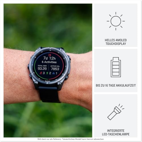Garmin Fenix 9, 47 mm, GPS-Multisport-Smartwatch, Kieselgrau/Titan