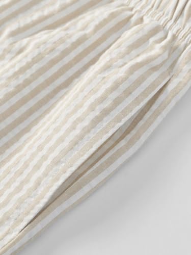 Image of Latuza Women's Cotton Long Sleeve Pajama Set Seersucker Button Down Pj Set