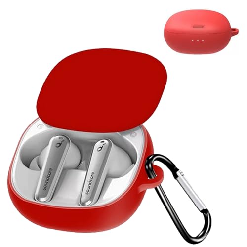 JXRICH For Anker Soundcore Liberty Air 2 Pro �P�[�X Anker Soundcore Liberty Air 2 Pro �p �J�o�[ �����h�~ �L�Y�h�~ �V���R���P�[�X �����[�d�\ �S�ʕی� �J���r�i�t��(���b