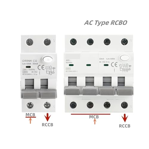 Disjoncteur différentiel Type AC 2P 30mA 40A pour tableau électrique - 2