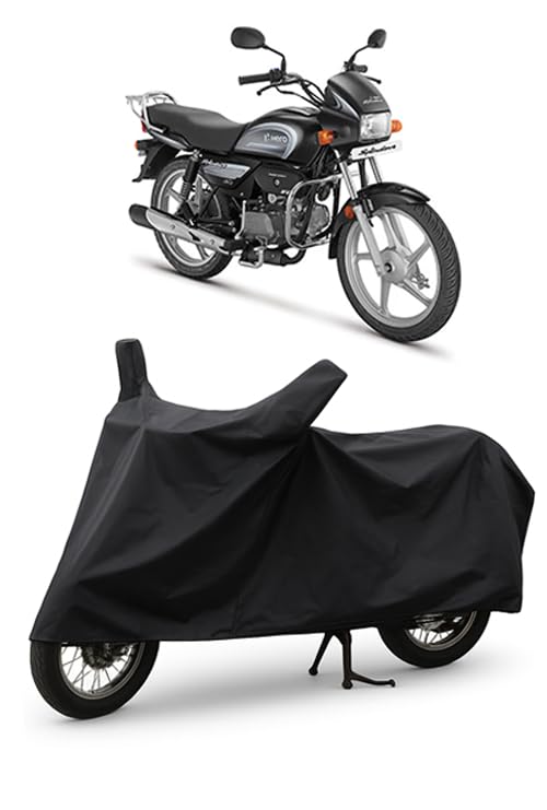 DAXO Waterproof Bike Cover for Hero Splendor Plus | All Weather Protection from Rain, Dust, UV Rays & Scratches with Mirror Pockets & Buckle Belt | Splendor Plus Bike Cover-image-19