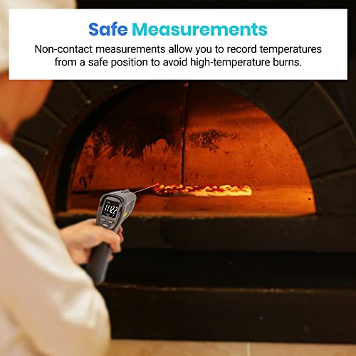 Etekcity Infrared Thermometer Temperature Gun -58°F To 1130°F, Laser Temp Ir Tool For Cooking, Grill, Pizza Oven, Griddle With Adjustable Emissivity And Max Measure With Color Lcd Screen Black #TOP6