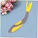 ORFOFE 1 Set Training Tableware Non Slip Grip Fork and Spoon Utensils for Yellow Bendable Design Smooth Edges for Easy Eating