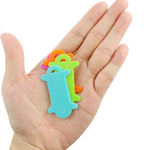 NX Garden Winding Plate Board 20PCS Mini Size Colorful Durable Plastic Thread String Winder Plate Bobbin for Embroidery Craft