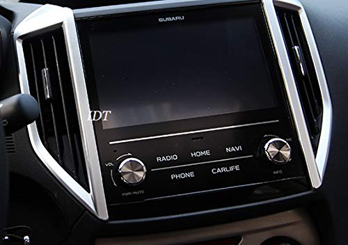 ミニウエス付 新型 SK フォレスター センターエアコンカバー ベゼル カバー ナビサイド インテリアパネル (シルバー)