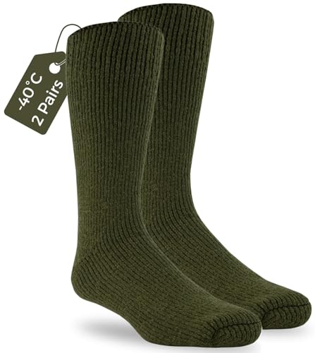 J.B. Field's -40 Below Arctic Trail Thermal Winter Socks for Hiking, Trekking & Outdoor Activity, 85% Preshrunk Wool