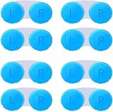 Estojo de lentes de contato com 12 peças para viagens e vida diária